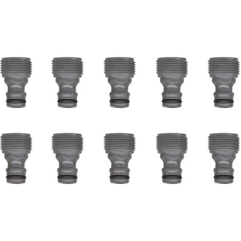 Lots de 10 Raccord D'arrosage Jardibric Adaptateur Mâle 20x27
