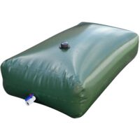 Jardibric – Réserve d'eau souple 1000 litres – Collecteur d'eau de pluie pliable – Économie d'eau potable – Installation facile et flexible