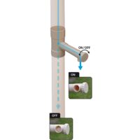 Jardibric Raccordo Recuperatore Acqua Piovana Per Grondaia Ø80 Mm, Uscita 35 Mm, PVC Bianco Rotto - 3