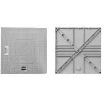 Jardibric - Coperchio Per Collettore Acque Piovane Con Maniglia - 30x30 Cm - In Polipropilene Rinforzato Resistente E Antigelo - Classe A15 - 2