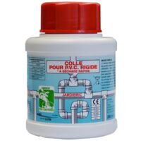Jardibric – Colle PVC 250 ml – Colle à solvants pour assemblage tuyauteries et raccords profilés – Résistance aux fuites et intempéries