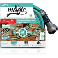 Tuyau d'Arrosage Anti Torsion Idroeasy Magic Soft Smart 15 Mètres Eau Jardin Irrigation Pipe Antinœud