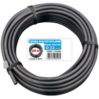 Tuyau arroseur PE HD Ø32mm 25m – Pression 6 bars – Résistant aux intempéries – Débit optimal pour grandes surfaces – Aquaflow