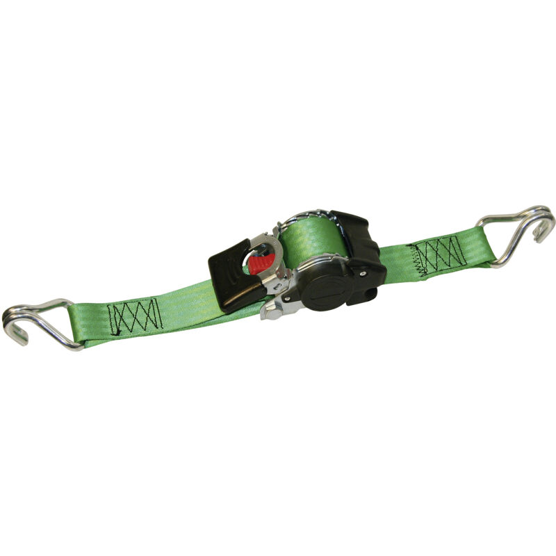 Kerbl Automatik-Zurrgurt mit Aufrollfunktion Farbe grün, Länge 3 m, Breite 50 mm