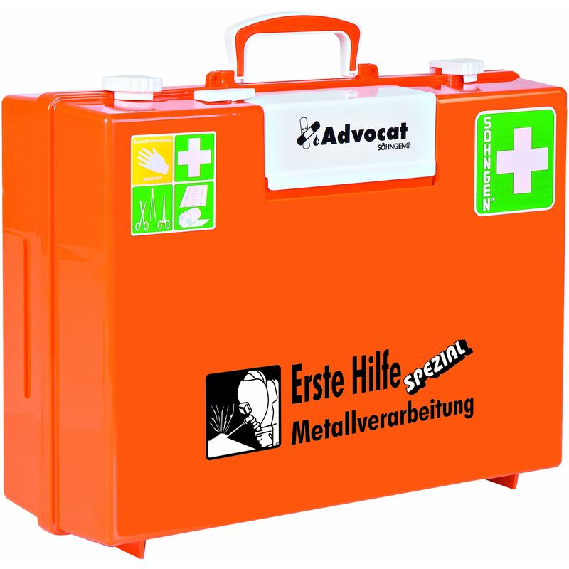 Söhngen Erste-Hilfe-Koffer Metallverarbeitung Advocat MT-CD mit Füllung