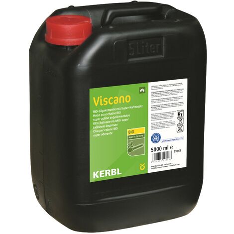 KERBL Bio-Sägekettenöl Viscano Inhalt 5 Liter, umweltfreundlich