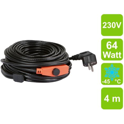 KERBL Frostschutz-Heizleitung mit Thermostat Länge 4 m, frostfrei bis -45¡ C