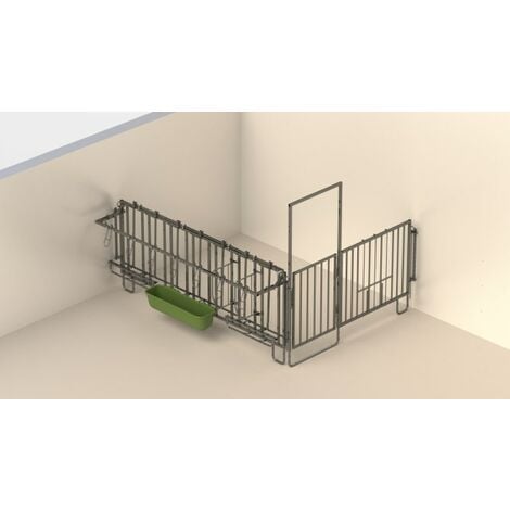 Kerbl Contenitore Per Vitelli - Capanna Appendibile 42 Litri In Fibra Di Vetro - Foto 10