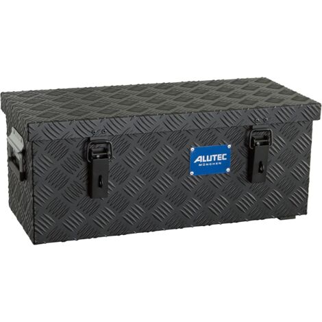 ALUTEC MÜNCHEN Caja De Aluminio Extreme 37 (color Negro, Contenido 37 Ltr., Dimensiones Interiores (largo X Ancho X Alto) 600 X 250 X 250 Mm/dimensiones Exteriores