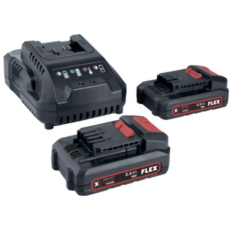Flex Power P-Set 22 Q 2x Akkupack 2,5 Ah 18 V 1x Ladegerät 532740