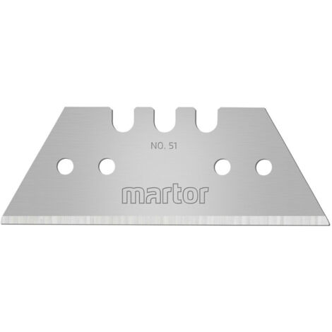 MARTOR Trapezklinge 10 Stück Ersatzklingen Cuttermesser, Länge 53 mm