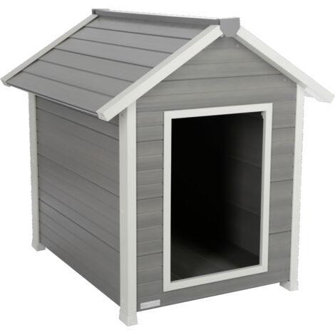 KERBL ECO-Hundehütte Hendry Hundehaus Schwingtüre Hundebereich 80580