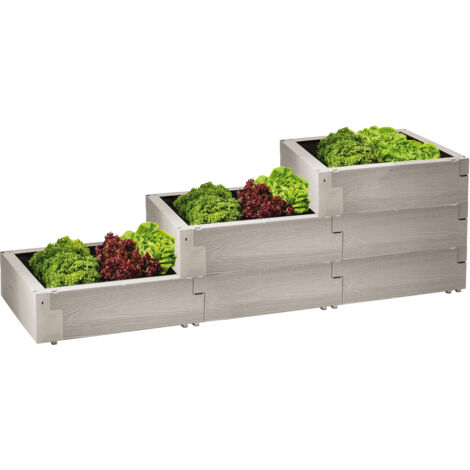 JUWEL Hochbeet Timber PFLANZTREPPE, 3-stufiges Treppenhochbeet