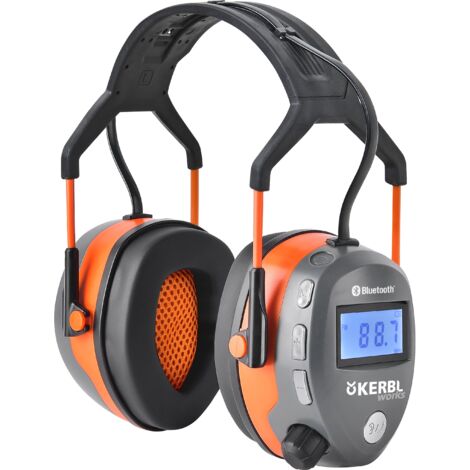 Kerbl Gehörschutz mit Bluetooth- und Radio-Funktion, Kapselgehörschutz 345131