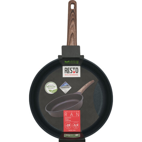 Resto Bratpfanne Ø28 cm (grau, 280x60x280 mm, Induktion, spülmaschinenfest) (1/4)