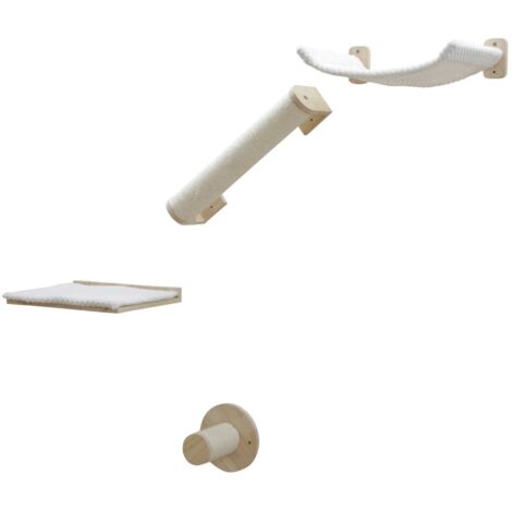Kerbl Kletterwand Alps (4-teilig, Farbe weiß, max. Belastbarkeit 6 kg) 81609