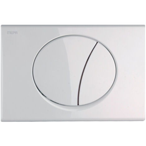 MEPA WC-Betätigungsplatte MEPA Sun 2-M R11 (Weiß, 245x165x13 mm) 421600 (1/3)