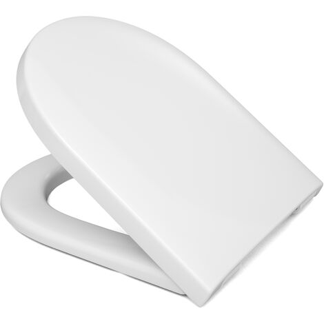 Hamberger WC-Sitz Comino Family – Mit SoftClose, Kindersitzeinlage, Steckscharnier Edelstahl, Weiß