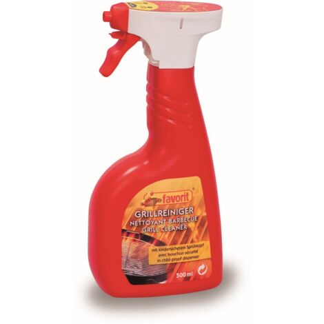 Favorit Grillreiniger 500 ml entfettet, ideal für Rost und Grill Sprühflasche