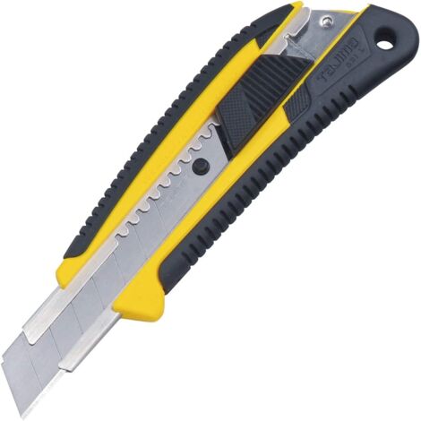 Tajima Cuttermesser (Cutter, Teppichmesser), 18mm, Auto-Blade-Lock – ergonomischer Griff - LC560Y (1/5)
