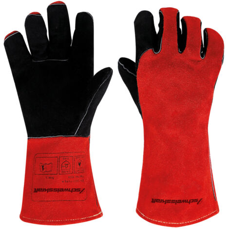 Schweißkraft Schweißerhandschuh Gr. L für Schutzgas geeignet mit Fleece-Futter (1/2)