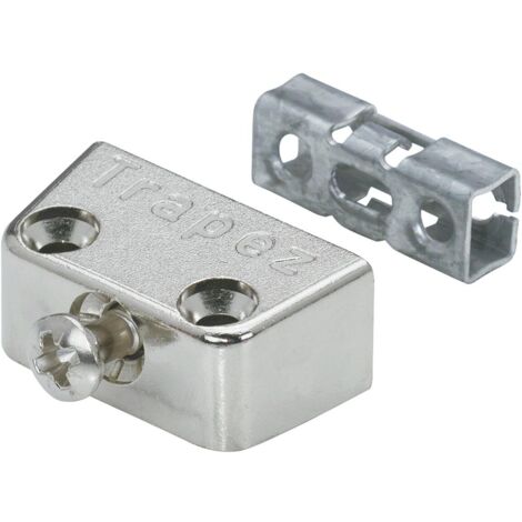 Hettich Verbindungsbeschlag Trapez,  Möbelbeschlag, Beschlag 15,8x40x20,5mm 4St.