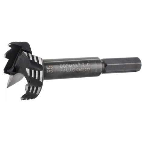 Famag WS Bormax 2.0 Forstnerbohrer 17 mm Bohrer mit Zentrierspitze Länge 90 mm