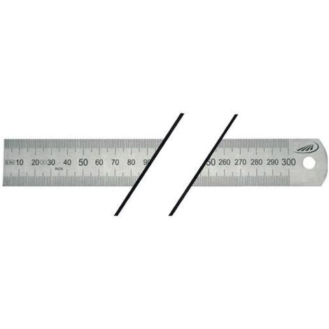 HELIOS PREISSER Stahlmaßstab biegsam 500x30x1,0 mm EG-Prüfzeichen Genauigkeit II