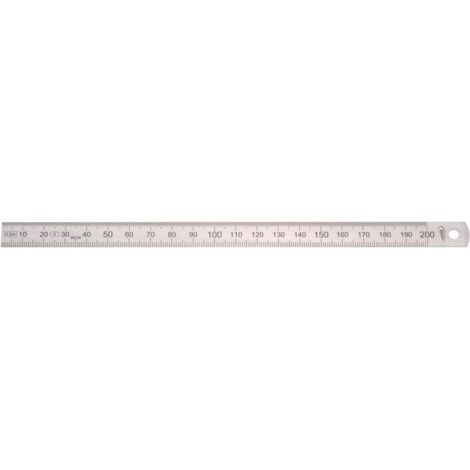 HELIOS PREISSER Stahlmaßstab biegsam 200x13x0.5 mm EG-Prüfzeichen Genauigkeit II