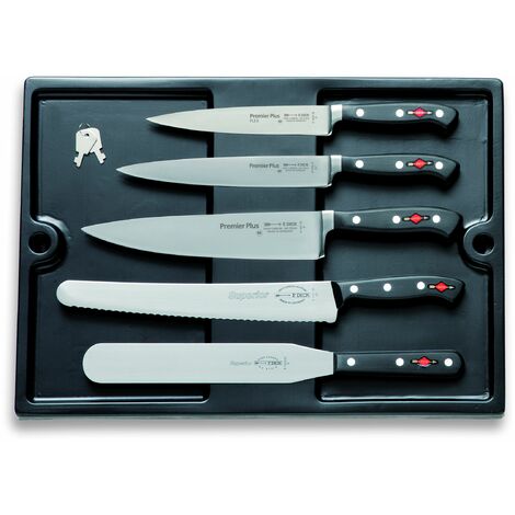 F. DICK Kochkoffer Plaza 17-teilig Messer-Set Koffer Kochmesser + Kochwerkzeug