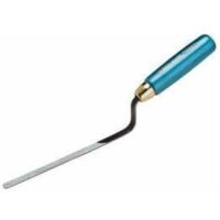 Jung Henkelmann Hamburger Fugenkelle Carbonstahl 10 mm Flacher Hals Holzgriff