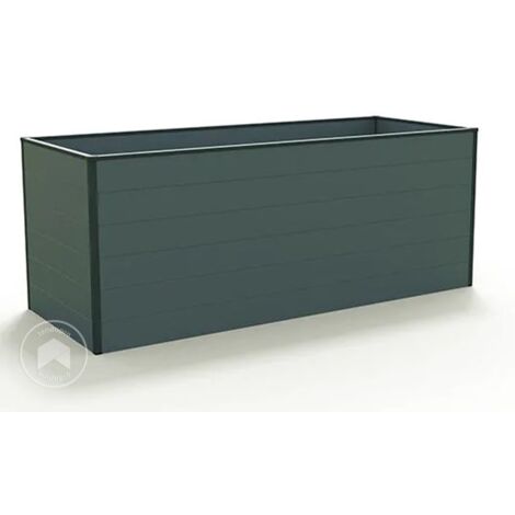 GFP PRIMEYARD Orto Rialzato LUCA In Acciaio Antracite 150x60x35 Cm - Per Giardino O Fioriera - Foto 2