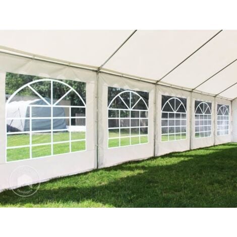 Tendone per feste 5x12 m - ignifugo PVC bianco 100% impermeabile Gazebo da  giardino Tendone da