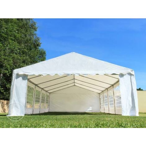 Tenda Da Giardino Invernale 8x8m, Impermeabile 560 G/m², Con Persiane E Zanzariere, Struttura In Acciaio