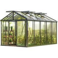 GFP Serra Diamas 23 Light 235 x 385 cm, lastre a doppia parete spesse 12 mm, colore antracite