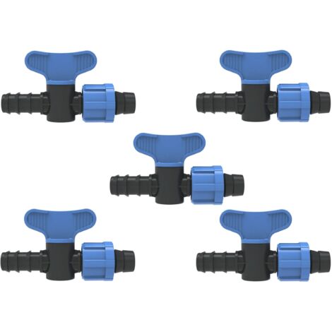 16 mm Tropfbandventil auf 16 mm Tropfrohr. Packung mit 5 Einheiten.  Exclusives Angebot