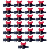 Tropfbewässerungs-Umschaltventil 16 mm x 3/4“, Absperrhahn, Packung mit 25 Einheiten. Exclusives Angebot