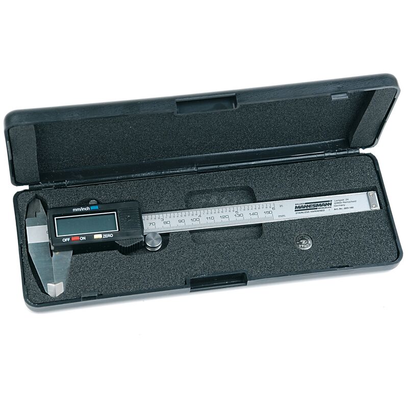 monzana® Digitaler Messschieber 0 - 150mm aus Stahl inkl. Hardcase