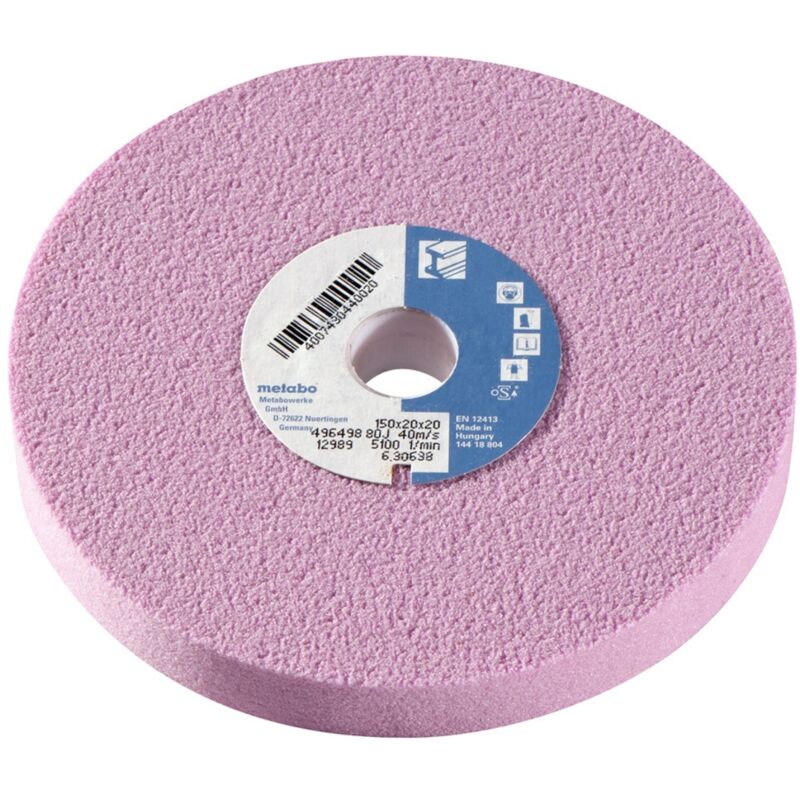 Mola Abrasiva Per Ferro 200x20x32 Mm Grana 80 - Per Smerigliatrici Angolari Professionali