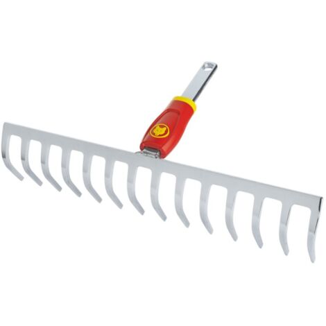 Gartenrechen Arbeits-B.428mm 16 Zinken m.konischer Dülle,o.Stiel IDEAL 
