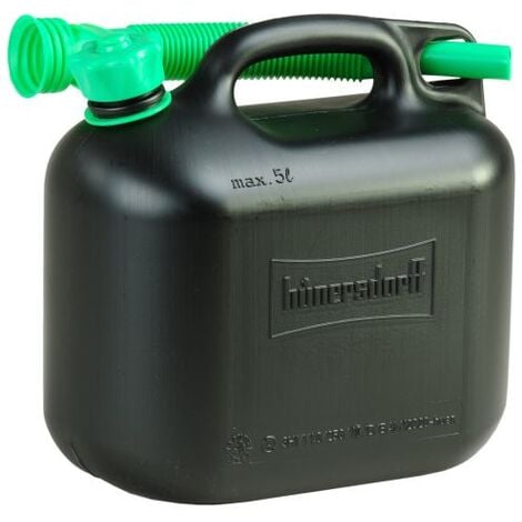 Benzinkanister 5 Liter HDPE/UN schwarz 1 Stück 