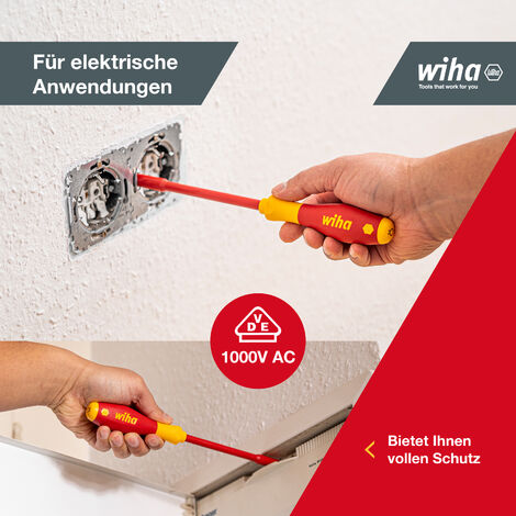 Wiha Steckschlüssel Schraubendreher Set SoftFinish® electric (29466) 5 tlg.  I für Außensechskantschrauben I 5,5mm