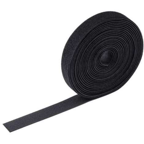 Klettband-Rolle 5 m x 20 mm, schwarz