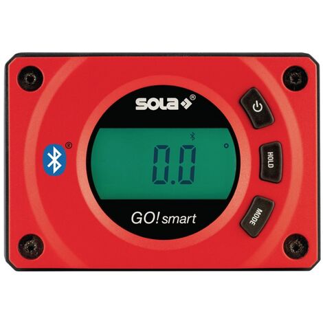 Digitaler Neigungsmesser GO smart L.8cm PA,glasfaserverstärkt rot SOLA