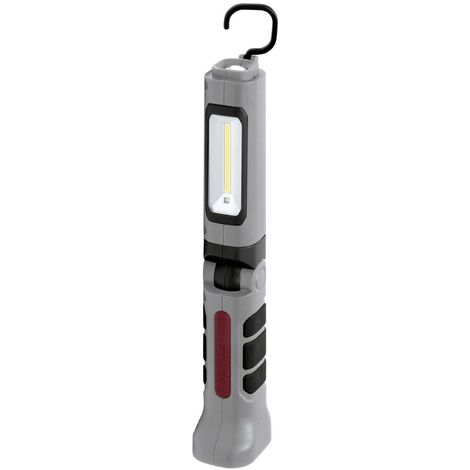 BGS Haken Akku Lampe Taschenlampe 250 Lum COB-LED-Werkstattleuchte mit Magnet 