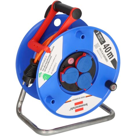 Electraline Kabeltrommel 25m IP44 – Outdoor Geeignet Bis -35°C, 4 Steckdosen, Spezialkabel 3G1.5