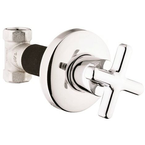 KOHLER Lautstärkeregler Purist — Poliertes Nickel, Kreuzgriff, Ohne Ventil, Modell K-T14490-3-SN