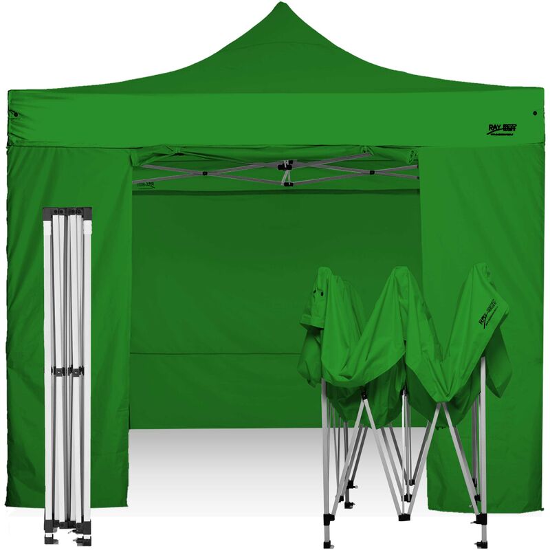 Gazebo Pieghevole 3x3 RAY BOT CON LATERALI - VERDE