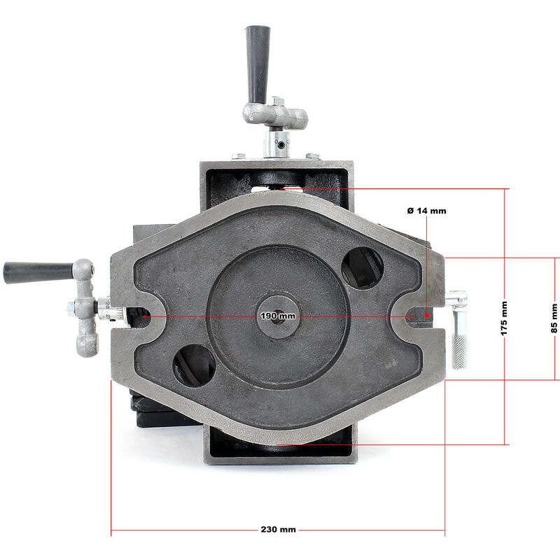 QWORK Morsa da banco professionale - larghezza ganasce 125 mm - campo di  serraggio 110 mm - ruotabile di 360° - con incudine - 5,3 kg : :  Fai da te