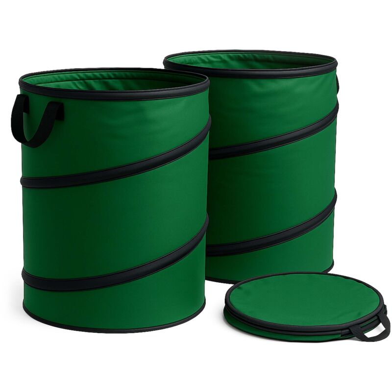 Sacchi da giardinaggio, FOKUNCY Sacchi Giardinaggio Pieghevole 2x300L